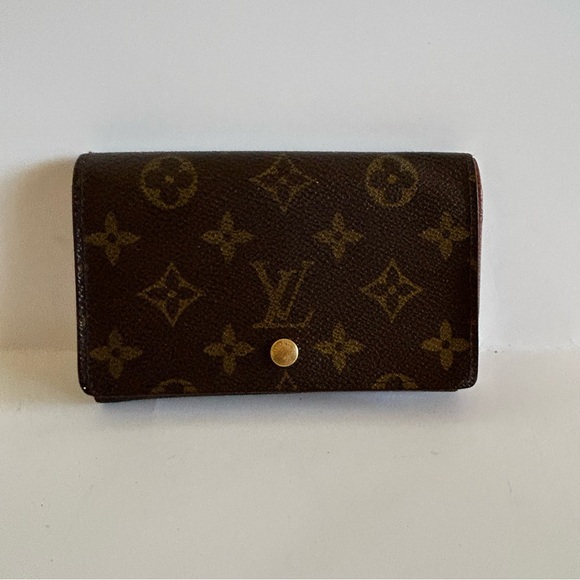 Louis Vuitton Brown Monogram Porte-Monnaie Tresor - Picture 1 of 11